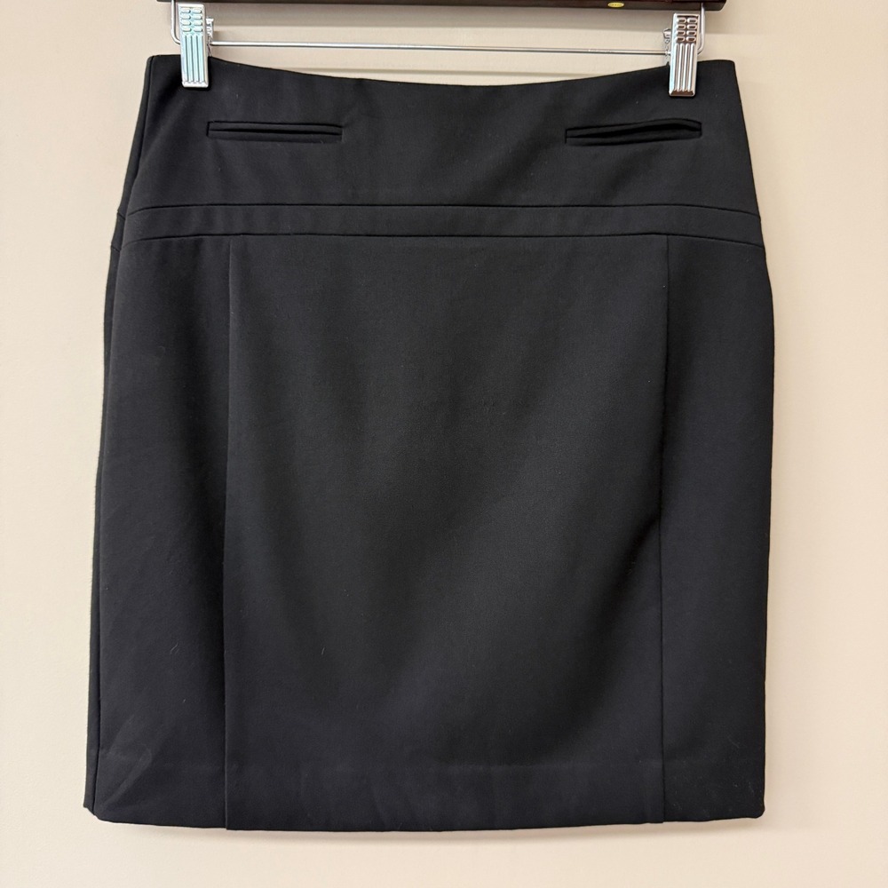 Express Womens Stretch Pencil Skirt Size 6 Black Career Office Business Lined